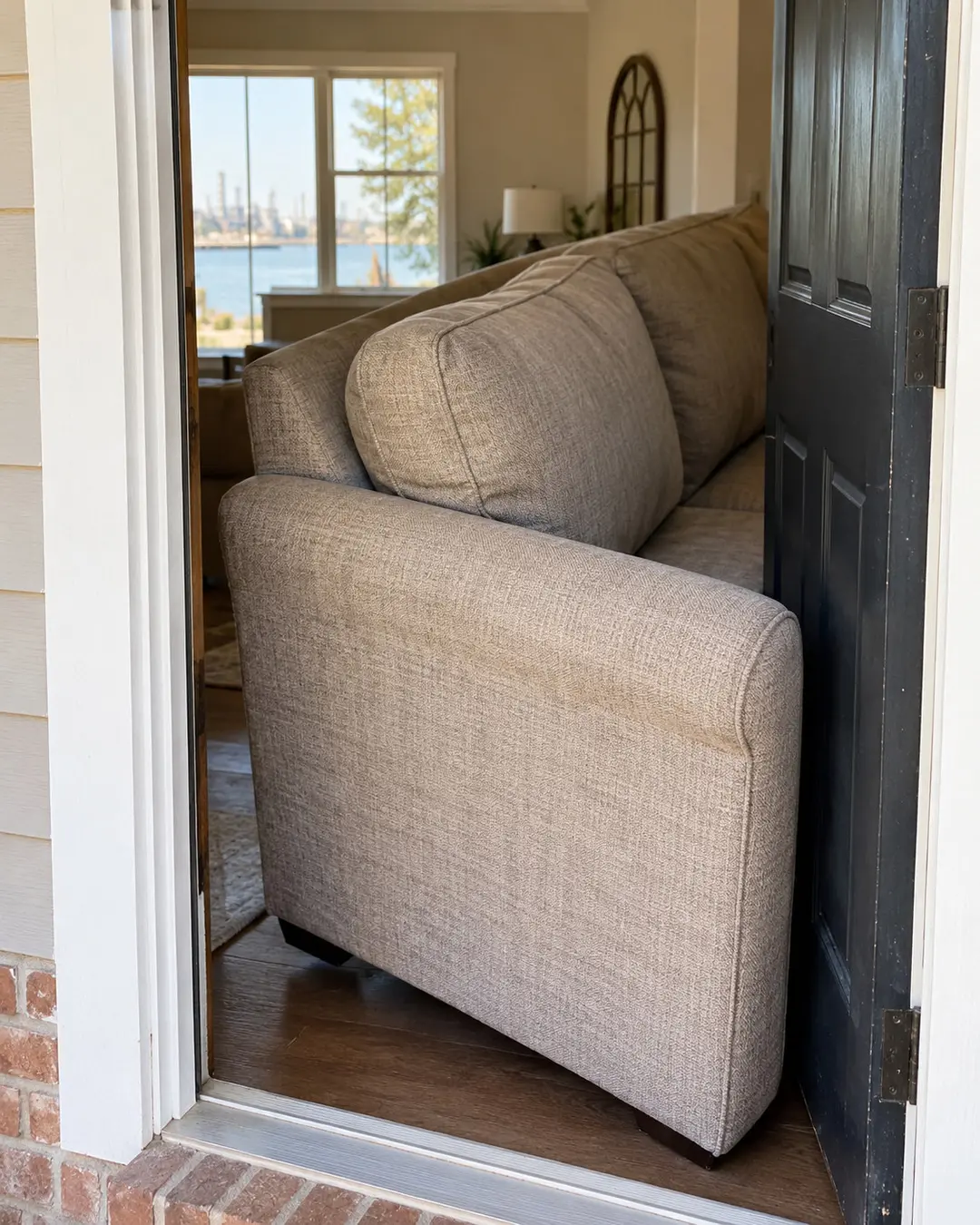unwanted furniture at a property before removal